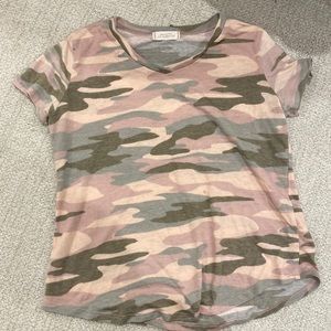 Girls walking on sunshine Camo short sleeve top